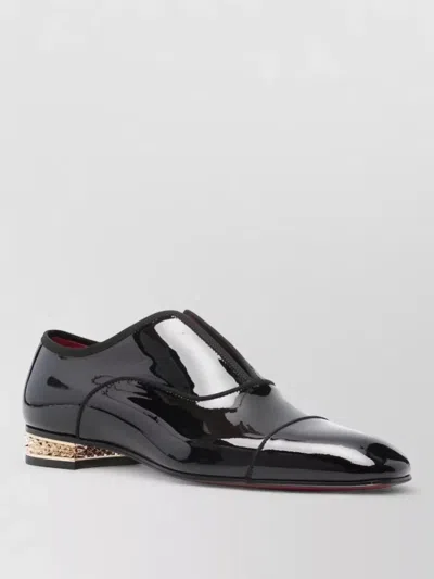 CHRISTIAN LOUBOUTIN ALPHAMALE ROCKS PATENT LEATHER OXFORDS