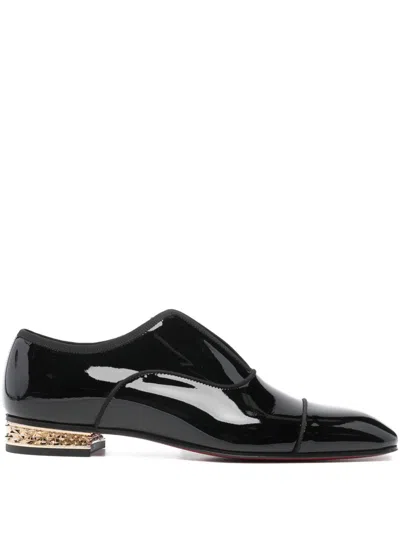 CHRISTIAN LOUBOUTIN CHRISTIAN LOUBOUTIN ALPHAMALE ROCKS PATENT LEATHER OXFORDS