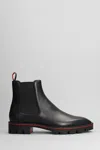 Christian Louboutin Mens Black Melon Flat Calf Black 9 In Black