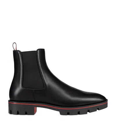 CHRISTIAN LOUBOUTIN CHRISTIAN LOUBOUTIN ALPINOSOL CALF LEATHER CHELSEA BOOTS
