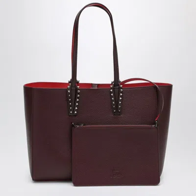 Christian Louboutin Amara Burgundy Cabata Medium Tote Bag