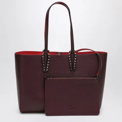 Christian Louboutin Amara Burgundy Cabata Medium Tote Bag Women In Black