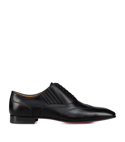 Christian Louboutin Amor Leather Oxford Shoes In Black