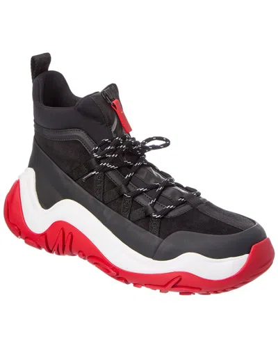 Christian Louboutin Anapur Leather & Rubber Sneaker In Black