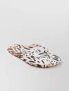 Christian Louboutin Animal Print Spike Stud Flip-flops