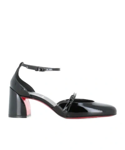 Christian Louboutin Ankle Strap Pumps In Black
