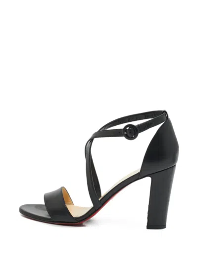 Pre-owned Christian Louboutin Ankle-strap Sandals In Black