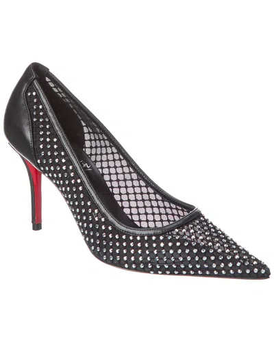 CHRISTIAN LOUBOUTIN CHRISTIAN LOUBOUTIN APOSTROPHA 80 MESH & LEATHER PUMP