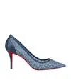 Christian Louboutin Apostropha Crystal Embellished Pointed Toe Pump In Multi
