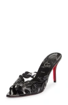 Christian Louboutin Apostropha Slide Sandal In Black