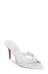 Christian Louboutin Apostropha 80mm Cutout Patent Leather Mules In White