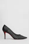Christian Louboutin Apostropha 80 Crystal-embellished Mesh Pumps In Black