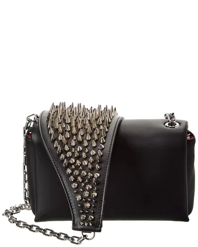 Christian Louboutin Artemis Leather Shoulder Bag In Black