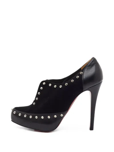 Pre-owned Christian Louboutin Astraqueen Spiked Pumps In Black