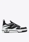 Christian Louboutin Astroflash Leather And Textile Sneakers In Black