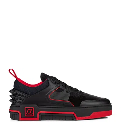 CHRISTIAN LOUBOUTIN ASTROLOUBI CALFSKIN AND NEOPRENE SNEAKERS