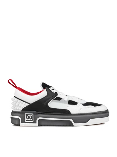 Christian Louboutin Astroloubi Leather Sneakers In White