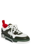 Christian Louboutin Low Top Sneakers With Signature Red Sole In White/tennessee