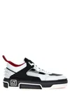 Christian Louboutin Low Top Sneakers With Signature Red Sole In White/black