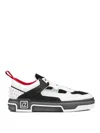 Christian Louboutin Low Top Sneakers With Signature Red Sole In Multicolour