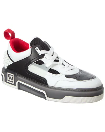 Christian Louboutin Low Top Sneakers With Signature Red Sole In Gray