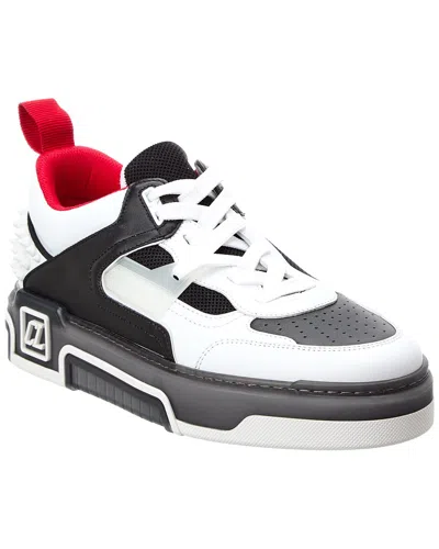 Christian Louboutin Low Top Sneakers With Signature Red Sole In Gray