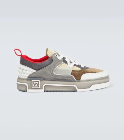 Christian Louboutin Astroloubi Grey Suede Sneakers