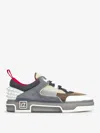 Christian Louboutin Astroloubi Sneakers In Grey Suede And Leather