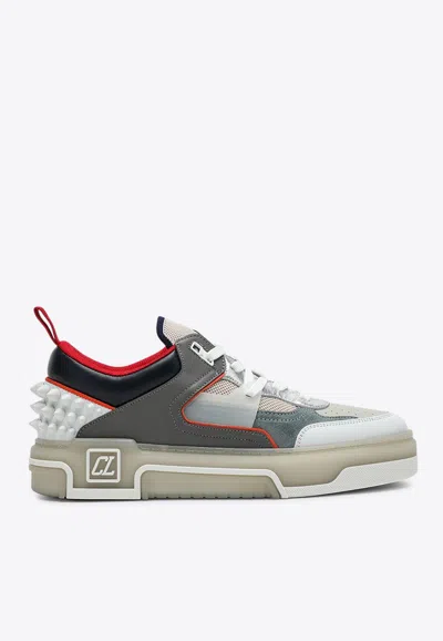 Christian Louboutin Astroloubi Leather Sneakers In White