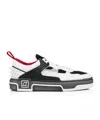 Christian Louboutin Low Top Sneakers With Signature Red Sole In White