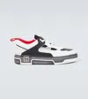 Christian Louboutin Low Top Sneakers With Signature Red Sole In Multicoloured