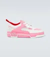 Christian Louboutin Astroloubi Sneakers In White Leather And Fabric In Multicoloured
