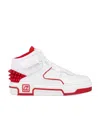 Christian Louboutin Astroloubi Leather Sneaker In White