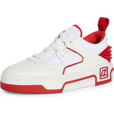 CHRISTIAN LOUBOUTIN CHRISTIAN LOUBOUTIN ASTROLOUBI MIXED MEDIA LOW TOP SNEAKER