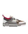 Christian Louboutin Astroloubi Sneakers In Grey Suede And Leather In Gray