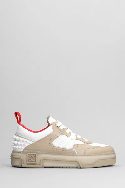 Christian Louboutin Astroloubi Sneakers In Beige Leather