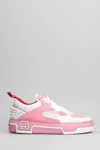Christian Louboutin Womens White/calipso Astroloubi Leather Low-top Trainers In White