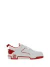 Christian Louboutin White/red Astroloubi Sneakers In White