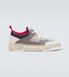 Christian Louboutin Panelled Sneakers With Spiked Heel Detail In Neutral