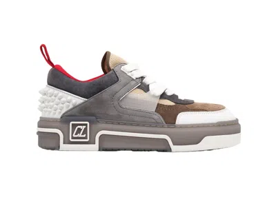 Pre-owned Christian Louboutin Astroloubi (women's) Sneakers In Saharienne/smoke Grey