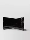 Christian Louboutin Asymmetric Rectangular Clutch Glossy Finish