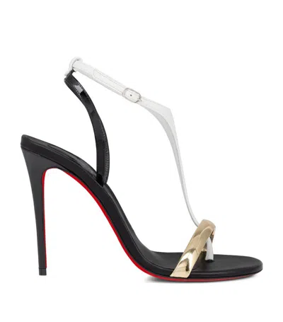 Christian Louboutin Athina Leather Sandals 100 In Multi
