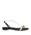 Christian Louboutin Athinita Hardware-detailed Leather Sandals In Multi