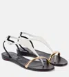 Christian Louboutin Athinita Hardware-detailed Leather Sandals In Multicoloured