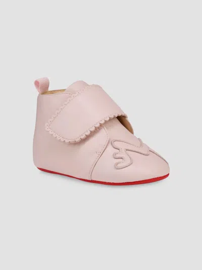Christian Louboutin Baby's Easy Love Leather Loafers In Multi