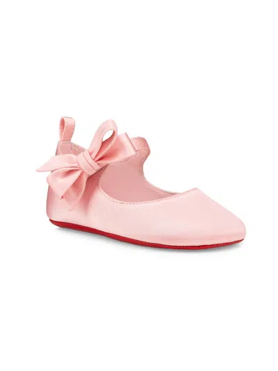 Christian Louboutin Baby Girl's Lou Babe Ballerina Flats In Pink