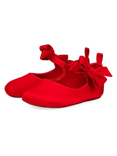 Christian Louboutin Baby Girl's Lou Babe Ballerina Flats In Red