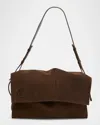 Christian Louboutin Baggy Large Shoulder Bag In Suede