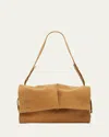 Christian Louboutin Baggy Large Shoulder Bag In Suede