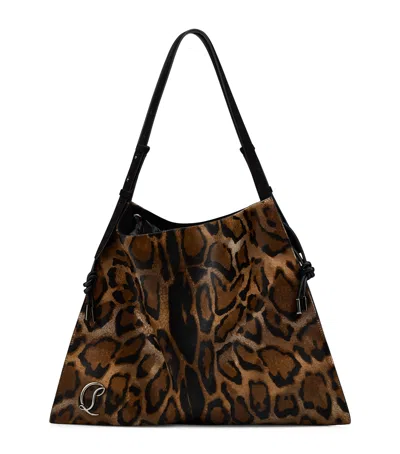 Christian Louboutin Baggy Leather Tote Bag In Red